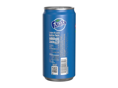 Fanta Berry Drink Can Sleek 250ml 04 3D-Modell
