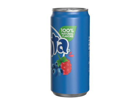 Fanta Berry Drink Can Sleek 250ml 04 3D-Modell