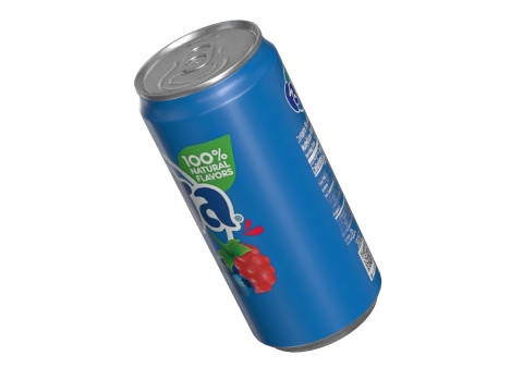 Fanta Berry Drink Can Sleek 250ml 04 3D-Modell