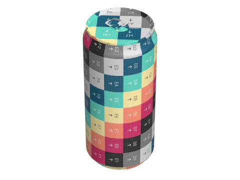 Fanta Berry Drink Can Sleek 250ml 04 3D Model