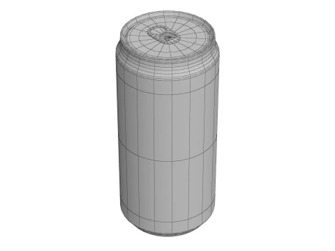 Fanta Berry Drink Can Sleek 250ml 04 3D Model