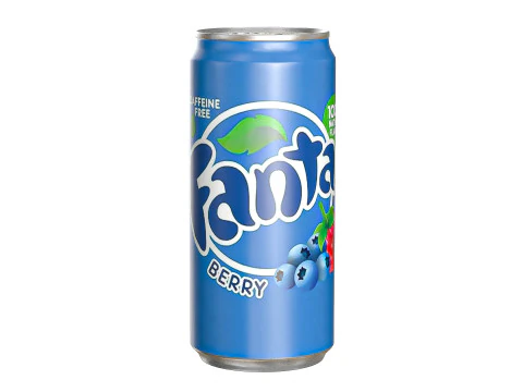Fanta Berry Drink Lattina Sleek 270ml 05 Modello 3D