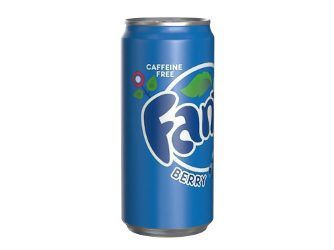 Fanta Berry Drink Can Sleek 270ml 05 3D 模型