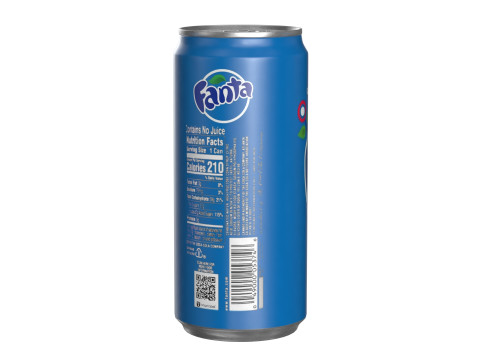 Fanta Berry Drink Can Sleek 270ml 05 3D 模型
