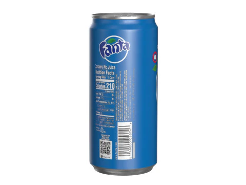 Fanta Berry Drink Can Sleek 270ml 05 3D Model