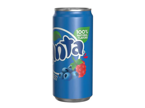 Fanta Berry Drink Can Sleek 270ml 05 3D Model