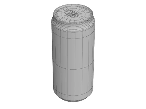 Fanta Berry Drink Can Sleek 270ml 05 3D Model