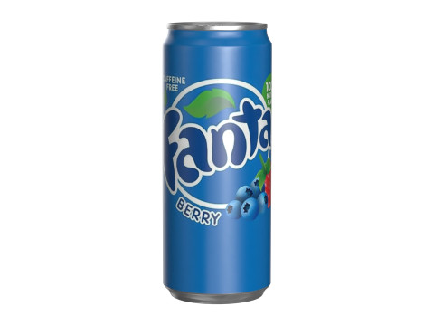 Fanta Berry Drink Can Sleek 310ml 06 3D Model