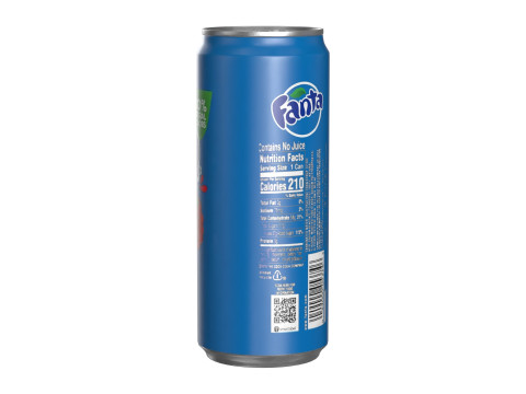 Fanta Berry Drink Can Sleek 310ml 06 3D Model