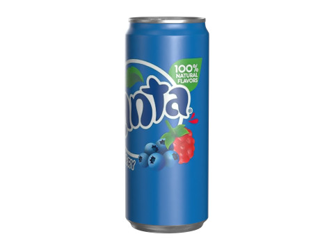 Fanta Berry Drink Can Sleek 310ml 06 3D Model