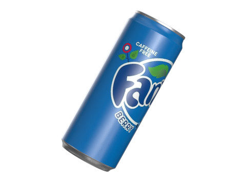 Fanta Berry Drink Can Sleek 310ml 06 3D Model
