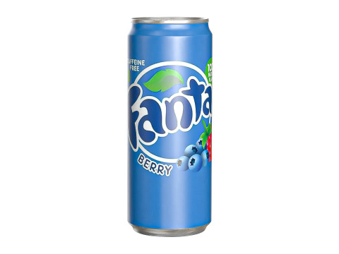 Fanta Berry Drink Can Sleek 310ml 06 3Dモデル