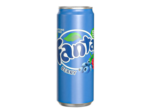 Fanta Berry Drink Can Sleek 330ml 07 3D Model