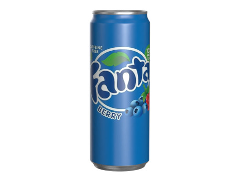 Fanta Berry Drink Can Sleek 330ml 07 3Dモデル