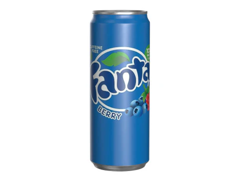 Fanta Berry Drink Can Sleek 330ml 07 3D Model