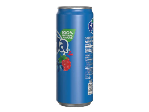 Fanta Berry Drink Can Sleek 330ml 07 3D Model