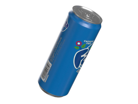 Fanta Berry Drink Can Sleek 330ml 07 3Dモデル