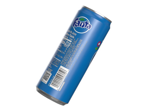 Fanta Berry Drink Can Sleek 330ml 07 3Dモデル