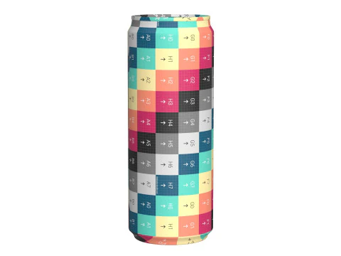 Fanta Berry Drink Can Sleek 330ml 07 3D Model
