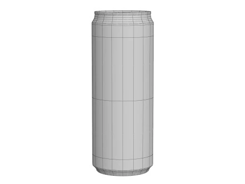 Fanta Berry Drink Can Sleek 330ml 07 3D Model
