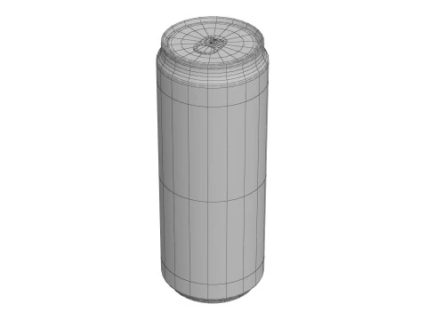 Fanta Berry Drink Can Sleek 330ml 07 3D Model