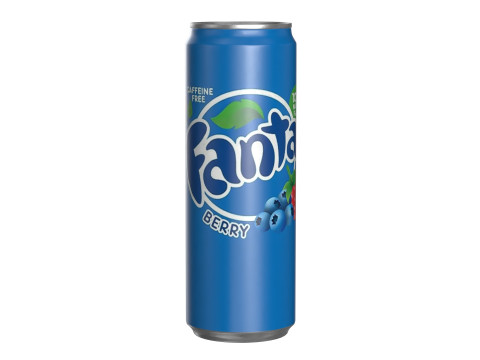 Fanta Berry Drink Can Sleek 355ml 08 3D Model