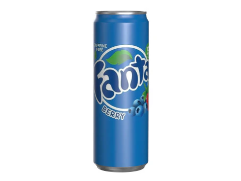 Fanta Berry Drink Can Sleek 355ml 08 3D Model