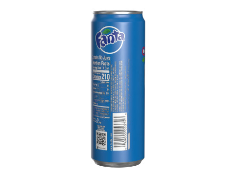 Fanta Berry Drink Can Sleek 355ml 08 3D Model