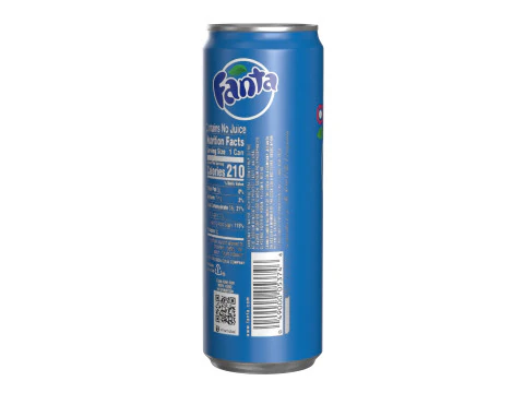 Fanta Berry Drink Can Sleek 355ml 08 3D Model
