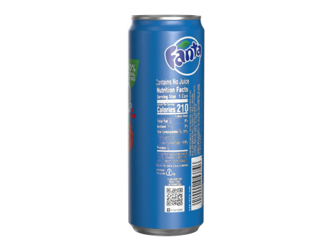 Fanta Berry Drink Can Sleek 355ml 08 3D Model