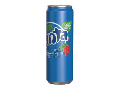 Fanta Berry Drink Can Sleek 355ml 08 3D Model