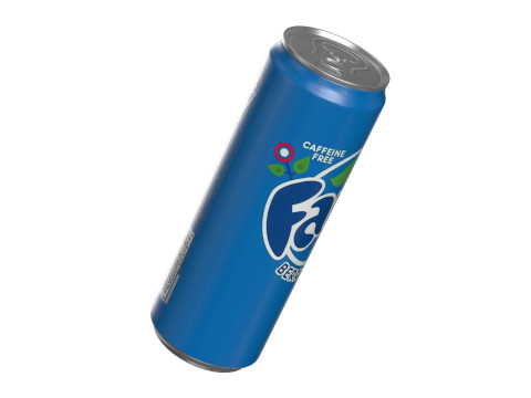 Fanta Berry Drink Can Sleek 355ml 08 3D Model