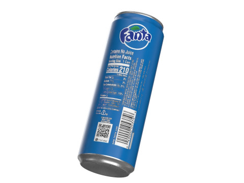 Fanta Berry Drink Can Sleek 355ml 08 3D Model