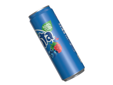 Fanta Berry Drink Can Sleek 355ml 08 3D Model