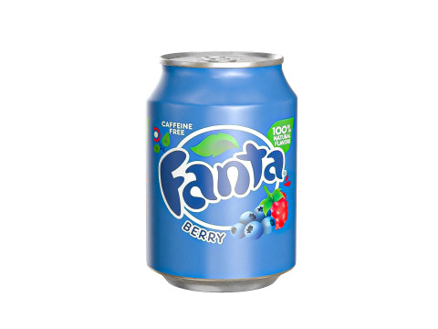 Fanta Berry Drink Can 250ml 09 3Dモデル