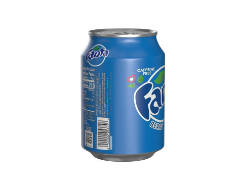 Fanta Berry Drink Can 250ml 09 3D Модель
