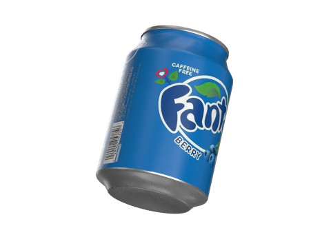 Fanta Berry Drink Can 250ml 09 3D Модель
