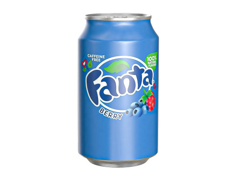 Fanta Berry Drink Can 330ml 10 3Dモデル