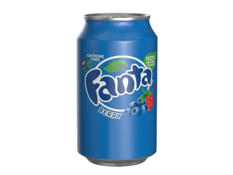 Fanta Berry Drink Can 330ml 10 Modèle 3D