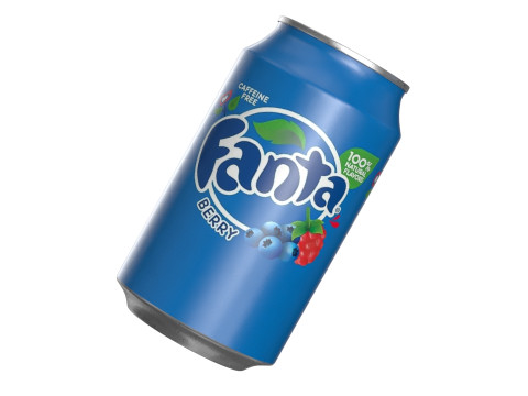 Fanta Berry Drink Can 330ml 10 Modèle 3D