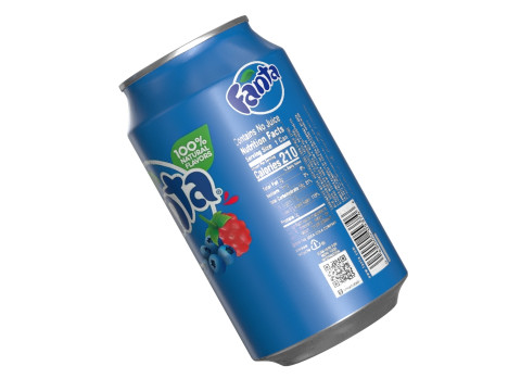Fanta Berry Drink Can 330ml 10 Modèle 3D
