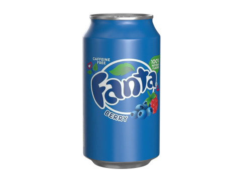 Fanta Berry Drink Can 355ml 11 3D Model