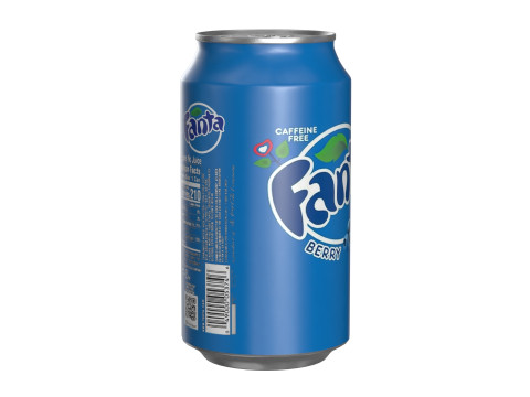 Fanta Berry Drink Can 355ml 11 3D Model