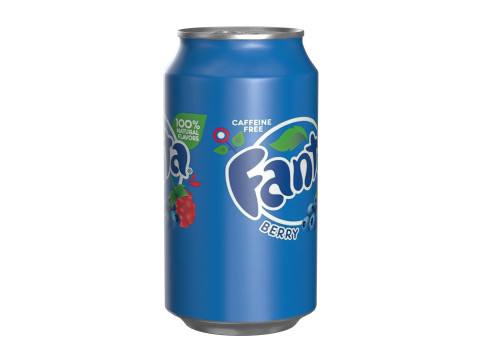 Fanta Berry Drink Can 355ml 11 3D Model