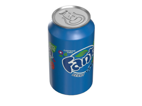 Fanta Berry Drink Can 355ml 11 3D Model
