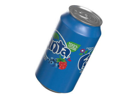 Fanta Berry Drink Can 355ml 11 3D Model