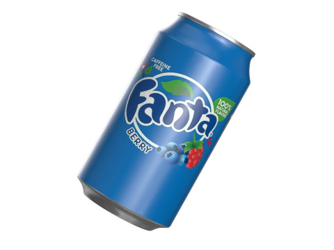 Fanta Berry Drink Can 355ml 11 3D Model