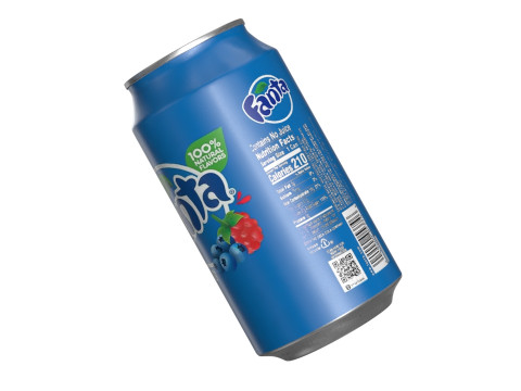 Fanta Berry Drink Can 355ml 11 3D Model