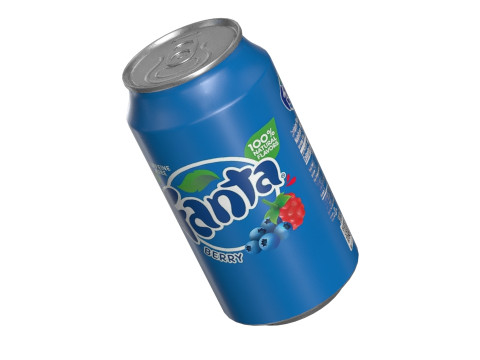 Fanta Berry Drink Can 355ml 11 3D Model