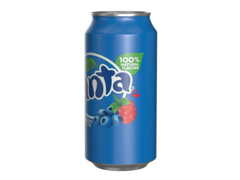Fanta Berry Drink Can 375ml 12 3Dモデル